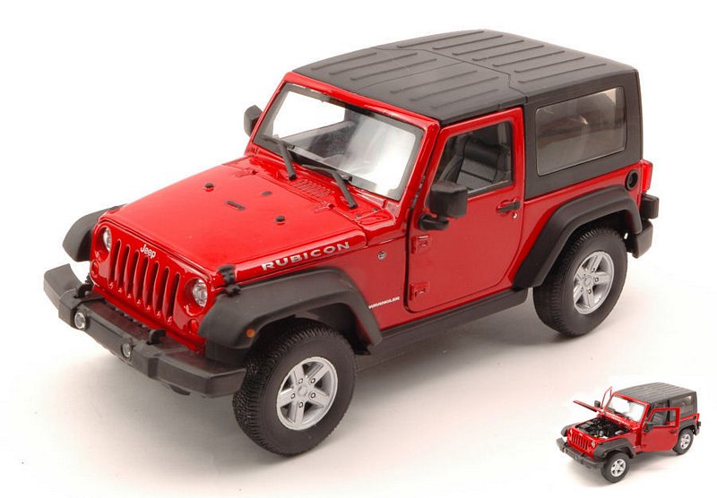 Jeep Wrangler Rubicon 2007 Soft Top (Red) by welly