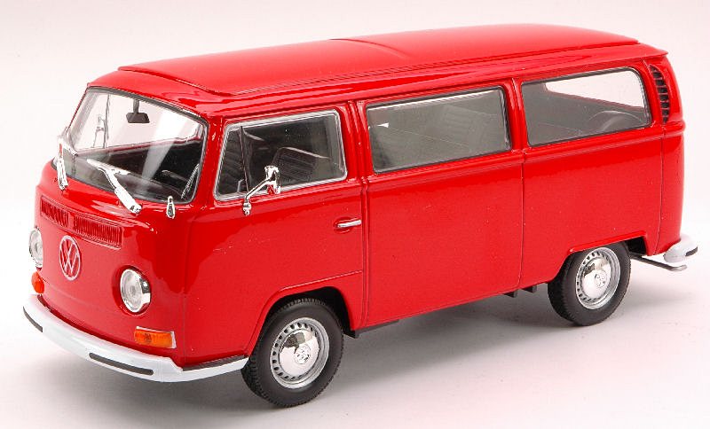 Volkswagen T2 Bus 1972 (Red) by welly