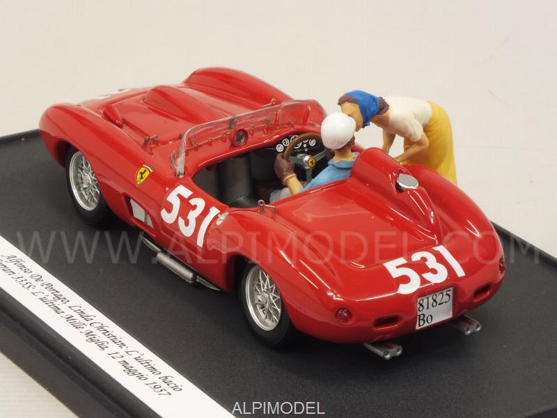 Ferrari 335S #531 Mille Miglia 1957 Alfonso de Portago - Linda Christian 'The Last Kiss' by brumm
