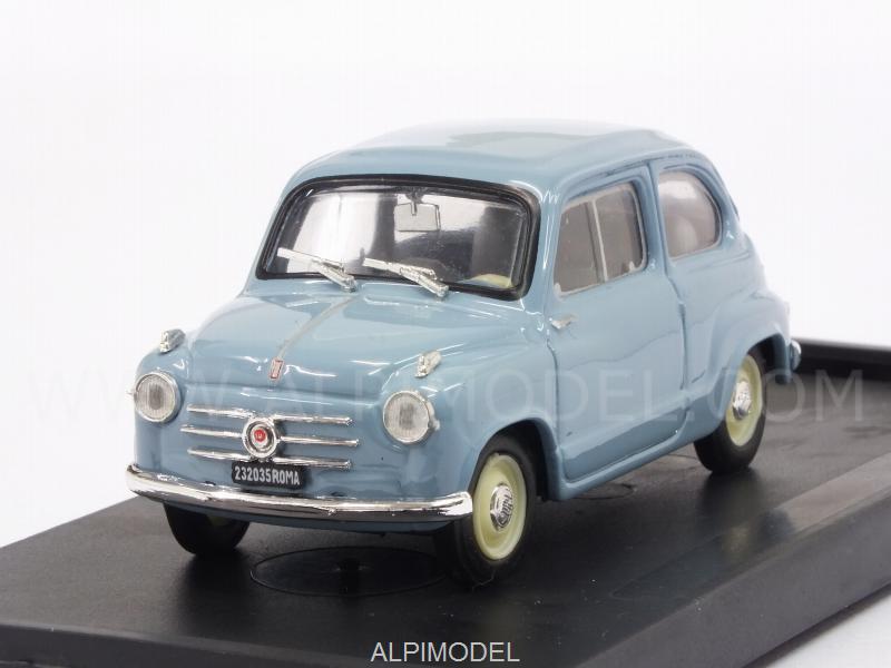 Fiat 600 1a Serie Berlina 1955 (Azzurro Cenere)  (update model) by brumm
