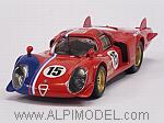 Alfa Romeo 33.2 LM #15 Le Mans Test 1969 Pilette - Slotemaker by BEST MODEL