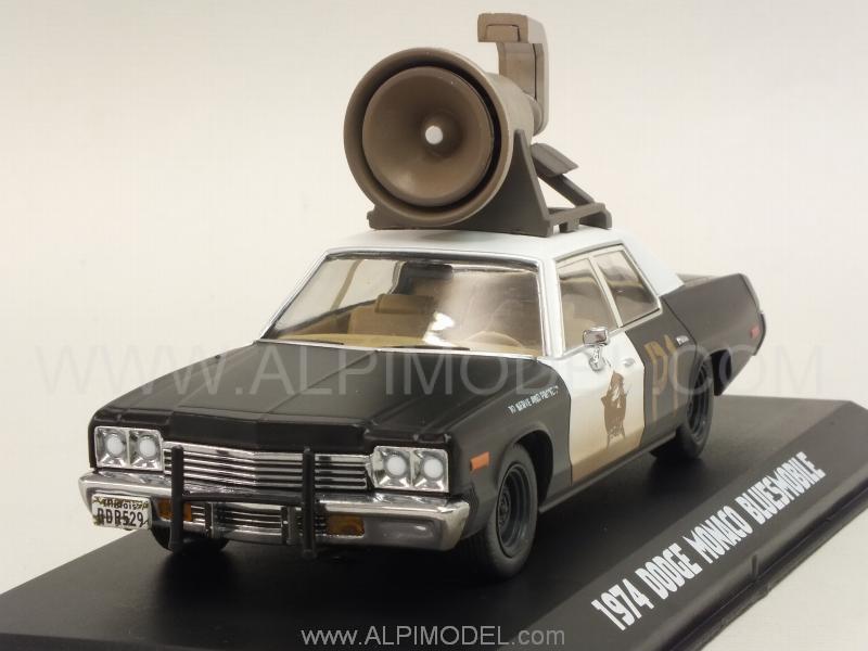 Dodge Monaco 1974 1980 Blues Brothers with horn on roof by greenlight