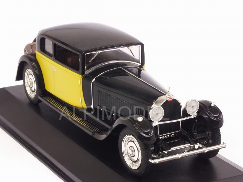 Bugatti 41 Royale Coach Weymann 1929 (Black/Yellow) by ixo-models