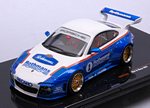 Porsche Old And New 997 (White/Blue) (Base 911-997) by IXO MODELS