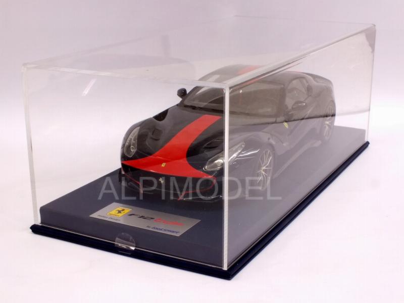 Ferrari F12 TDF (Blu Pozzi) with display case by looksmart