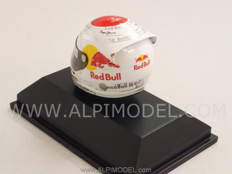 Helmet Sebastian Vettel Suzuka 2010 (1/8 scale - 3cm) by minichamps
