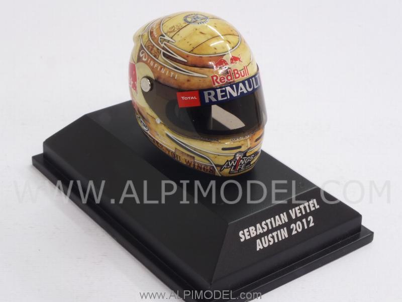 Helmet Austin 2012 World Champion 2012 Sebastian Vettel (1/8 scale - 3cm) by minichamps