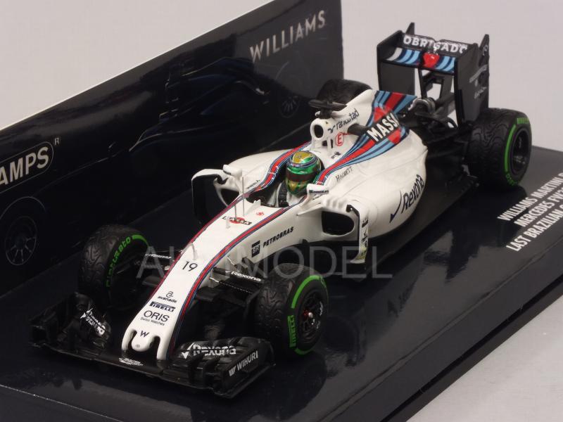 Williams FW38 Martini #19 GP Brasil 2016 Felipe Massa  (HQ Resin) by minichamps