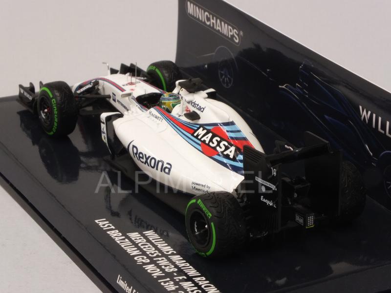 Williams FW38 Martini #19 GP Brasil 2016 Felipe Massa  (HQ Resin) by minichamps