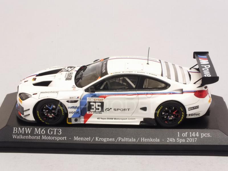 BMW M6 GT3 #35 Spa 2017 Menzel - Krognes - Palttala - Henkola by minichamps