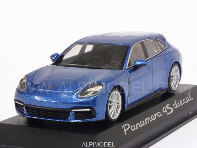 Porsche Panamera 4S Diesel 2017 (Blue) Porsche Promo by minichamps
