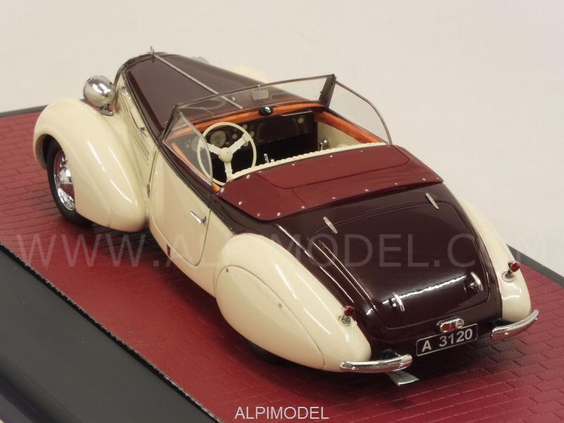 Steyr 220 Gleaser Sport Cabriolet 1938 (White/brown) by matrix-models