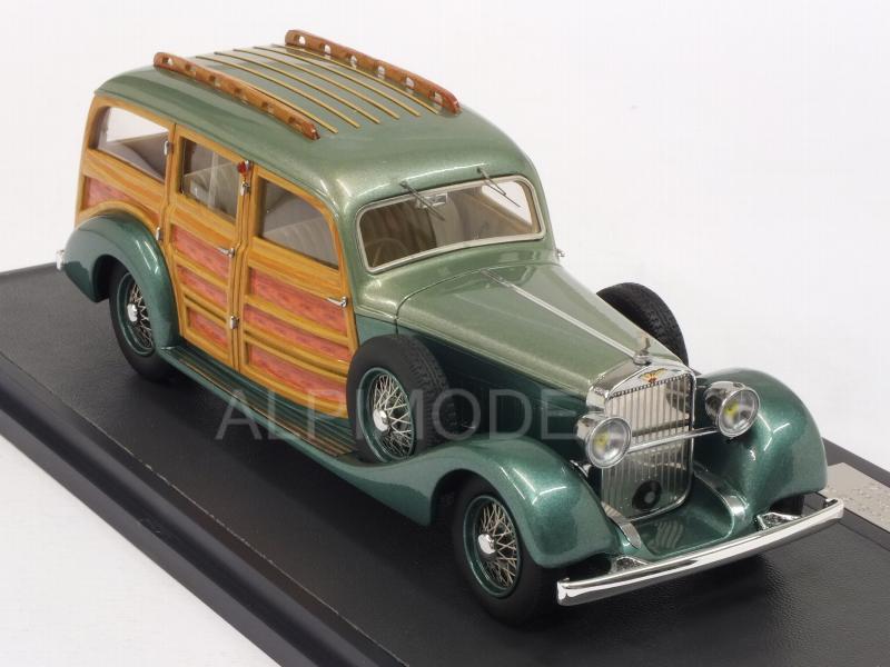 Hispano Suiza K6 Break De Chasse Franay 1937 (Green Metallic/Woody) by matrix-models