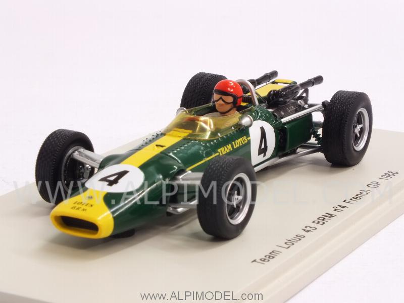 Lotus 43 BRM #4 GP France 1966 Peter Arundell by spark-model