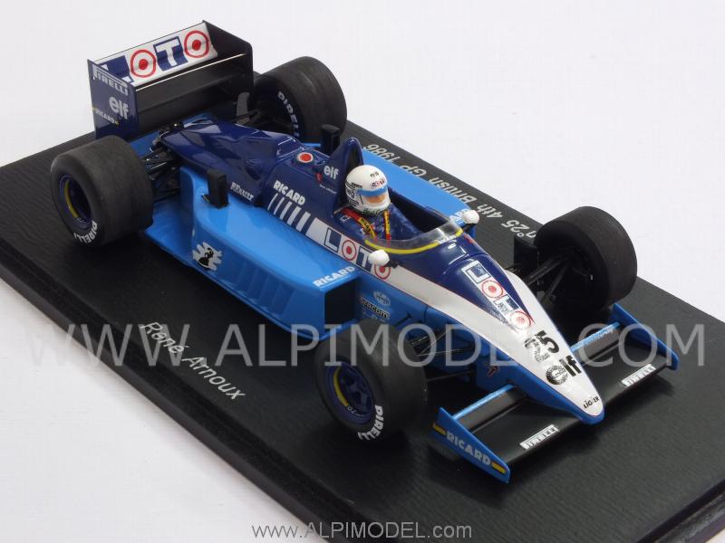 Ligier JS27 #25 British GP 1986 Rene' Arnoux by spark-model