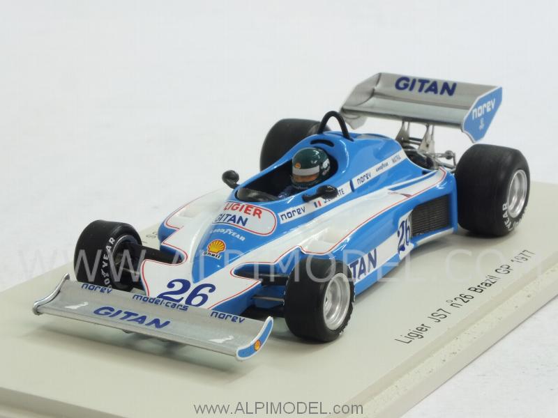 Ligier JS7 #26 GP Brasil 1977 Jacques Laffite by spark-model