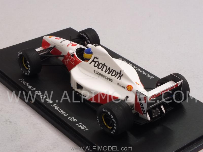Footwork FA12 Porsche #9 GP Monaco 1991 Michele Alboreto by spark-model