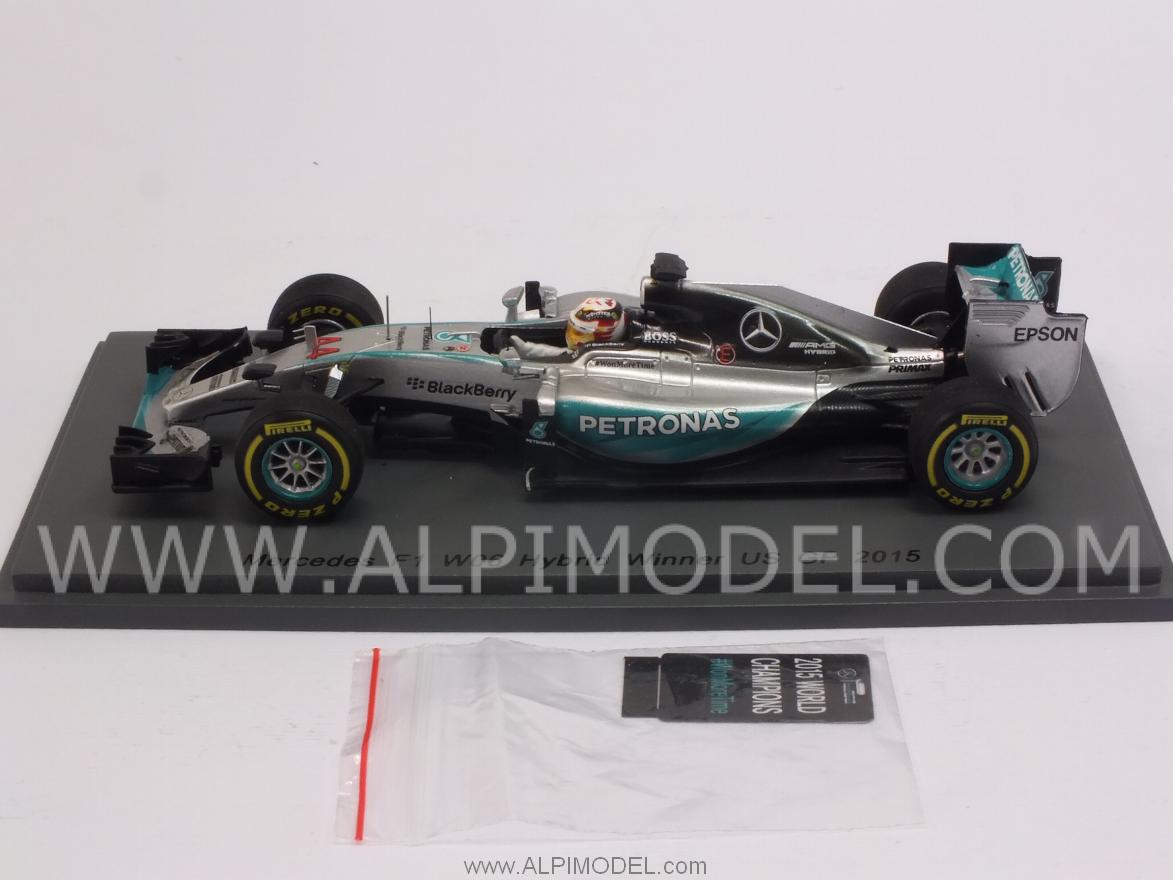 Mercedes W06 2015 #44 Winner GP USA 2015 World Champion Lewis Hamilton by spark-model