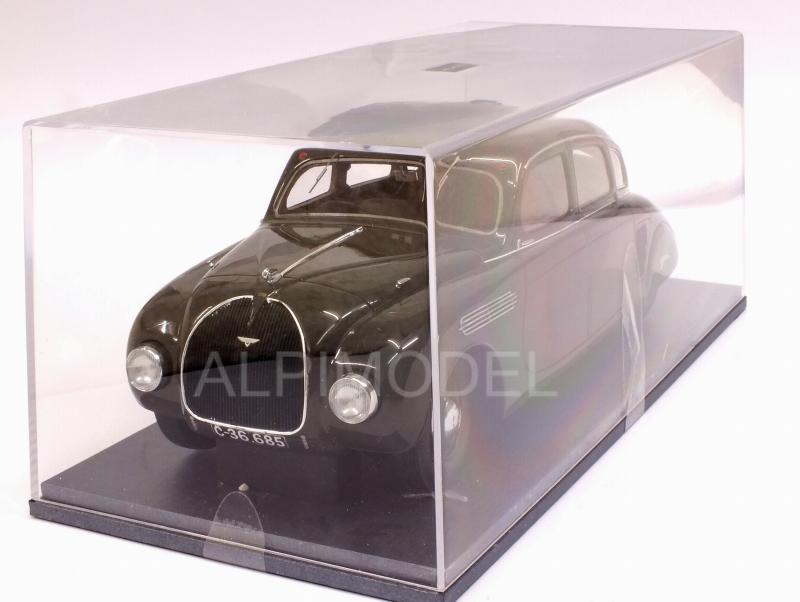 Skoda 935 1935 (Black Grey) with display case - auto-cult