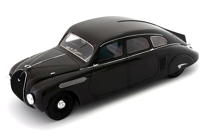 Skoda 935 1935 (Black Grey) with display case by auto-cult