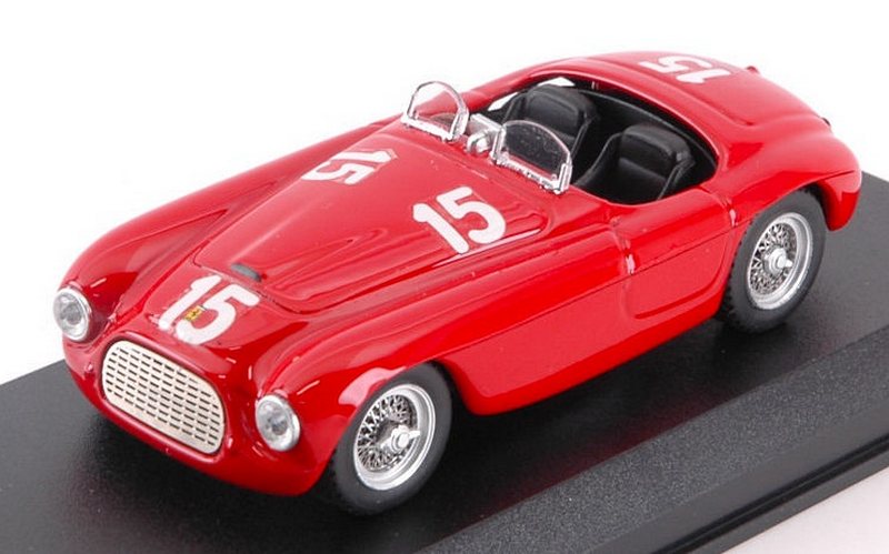 Ferrari 166 MM #15 Winner Luxembourg GP Findel 1949 Luigi Villoresi by art-model