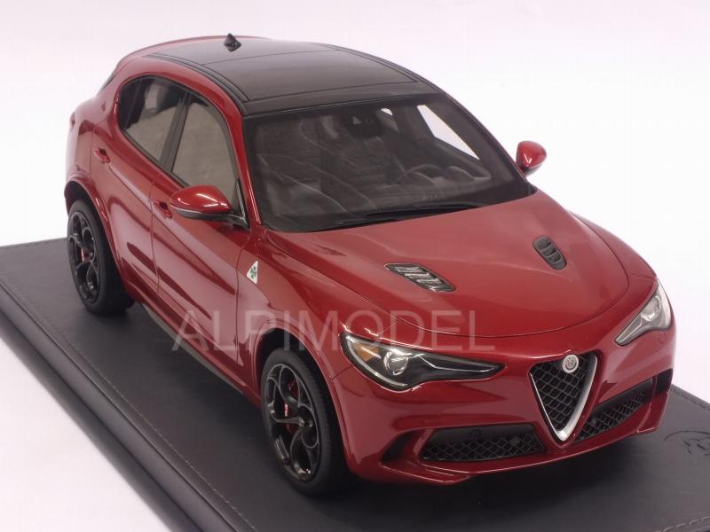 Alfa Romeo Stelvio Quadrifoglio Los Angeles Autoshow 2016 (Rosso Competizione) with display case - bbr