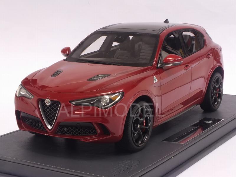 Alfa Romeo Stelvio Quadrifoglio Los Angeles Autoshow 2016 (Rosso Competizione) with display case by bbr