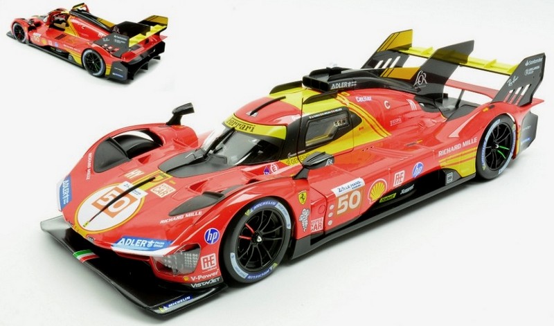 Ferrari 499P #50 Winner Le Mans 2024 Fuoco-Nielsen-Molina by burago