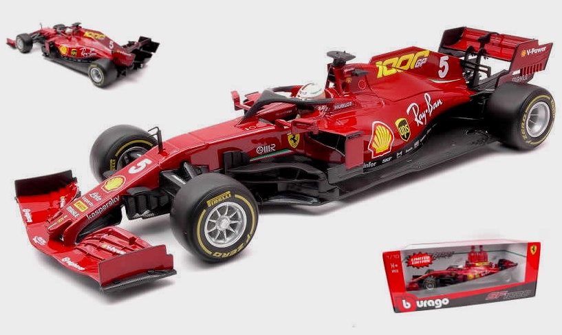 Ferrari F1 SF1000 #5 GP Tuscany 2020 Sebastian Vettel - 1000th GP by burago
