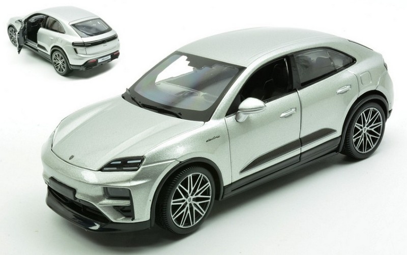Porsche Macan Turbo Electric (Silver) by burago