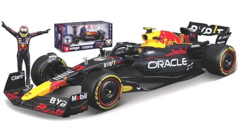 Red Bull RB19 #11 Sergio Perez 2023 (with figure) by burago