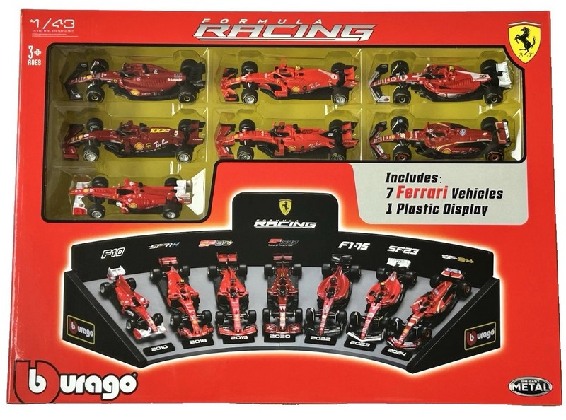 Ferrari F1 Set 2019-2020-2021-2022-2023-2024 (7 models) by burago