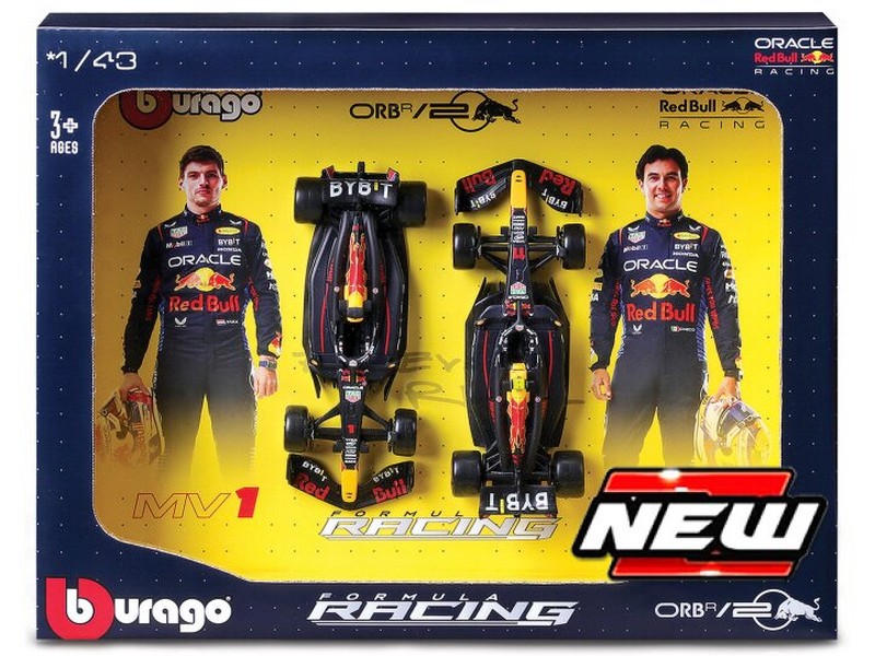 Red Bull RB20 Set 2024 #1 Verstappen + #11 Perez by burago