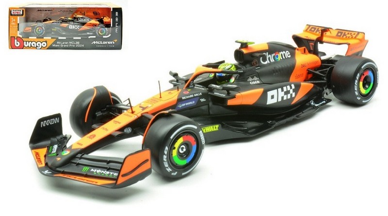 McLaren MCL38 #4 GP Miami 2024 Lando Norris by burago