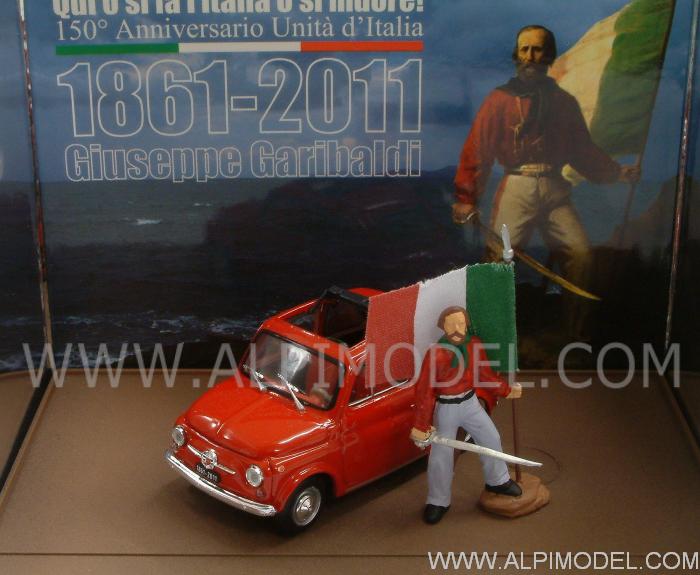 Fiat 500 'Sbarco dei 1000 - Marsala' Giuseppe Garibaldi - 150mo Anniversario Unita' d'Italia by brumm