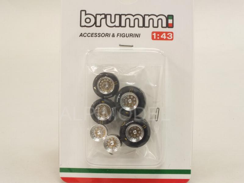 Tires Set/Set Pneumatici x Ferrari 126CK 1980-81 (Tires+Rims) - brumm
