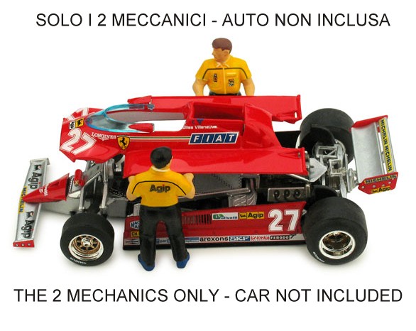 Two mechanics figures for 126CK (BRU.P002/P003/P004) (car NOT included/auto NON inclusa) by brumm
