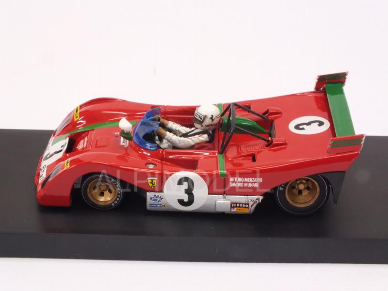 Ferrari 312 PB #3 Winner Targa Florio 1972 Arturo Merzario (with driver) - brumm