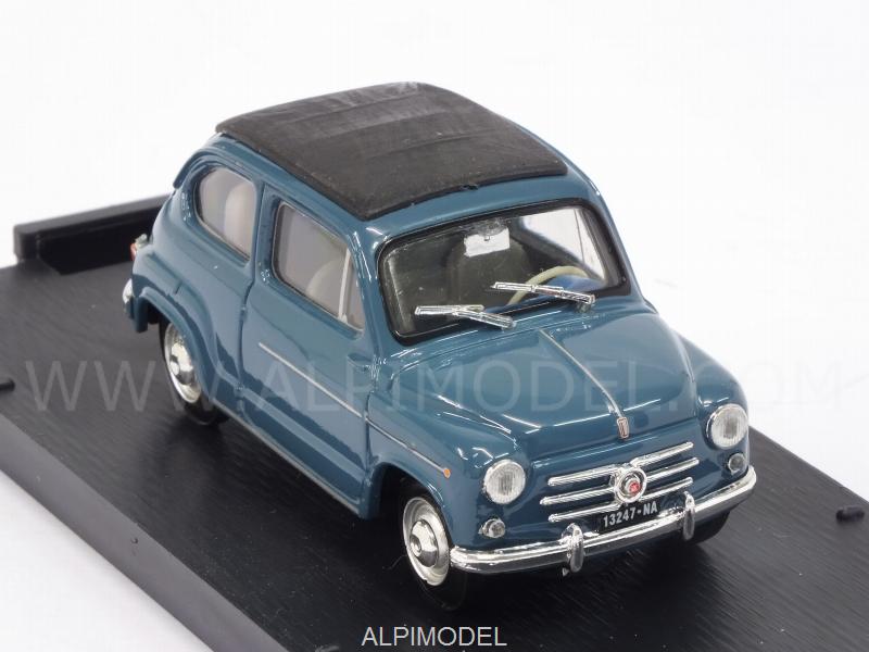 Fiat 600D Trasformabile closed 1960 (blue) - brumm