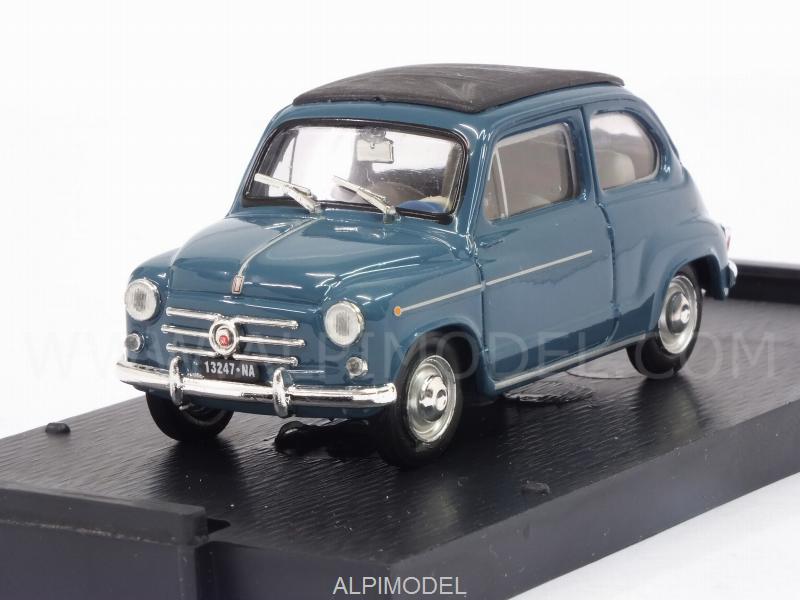 Fiat 600D Trasformabile closed 1960 (blue) by brumm
