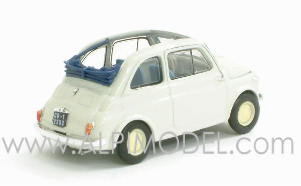 Fiat Nuova 500 Economica open 1957 (Grigio chiaro) - brumm