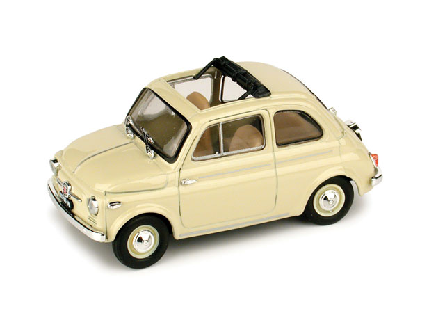 Fiat Nuova 500 Tetto Apribile 1959 open (Avorio Chiaro) by brumm