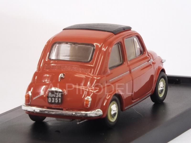 Fiat Nuova 500 Tetto Apribile closed 1959 (Rosso Corallo) - brumm