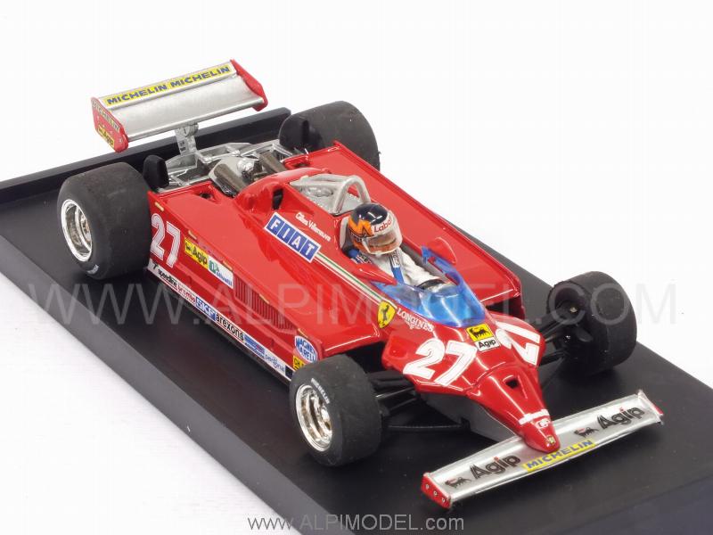 Ferrari 126 CK Turbo #27 Winner GP Monaco 1981 Gilles Villeneuve (with driver/con pilota) - brumm