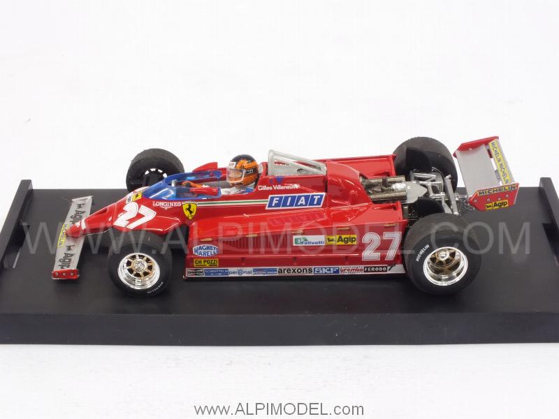 Ferrari 126 CK Turbo #27 Winner GP Monaco 1981 Gilles Villeneuve (with driver/con pilota) - brumm