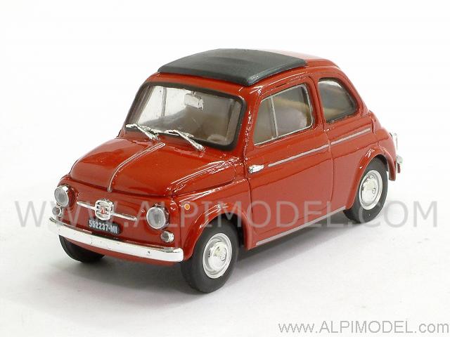 Fiat Nuova 500D Chiusa 1960 (Rosso) by brumm