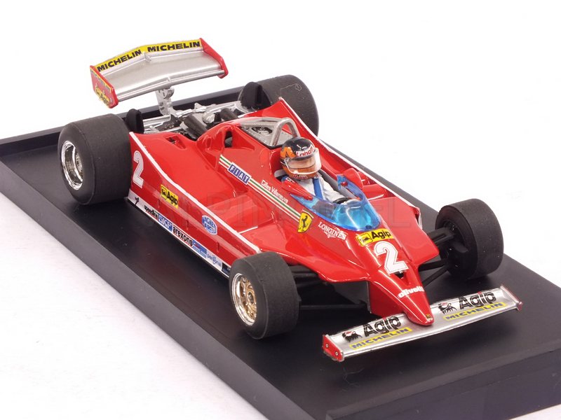 Ferrari 126C Turbo #2 Test GP Italy Imola 1980 Gilles Villeneuve (with driver/con pilota) - brumm