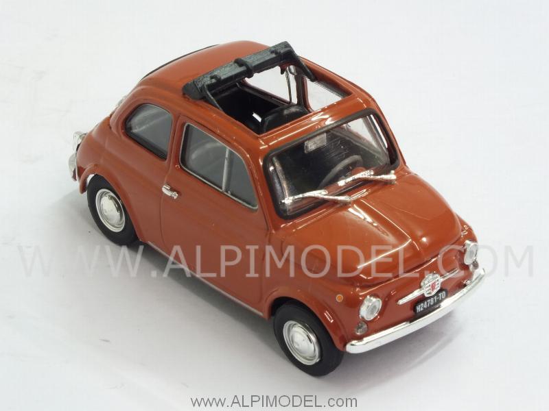 Fiat 500F 1965-1972 aperta (Roso Corallo Chiaro) - brumm