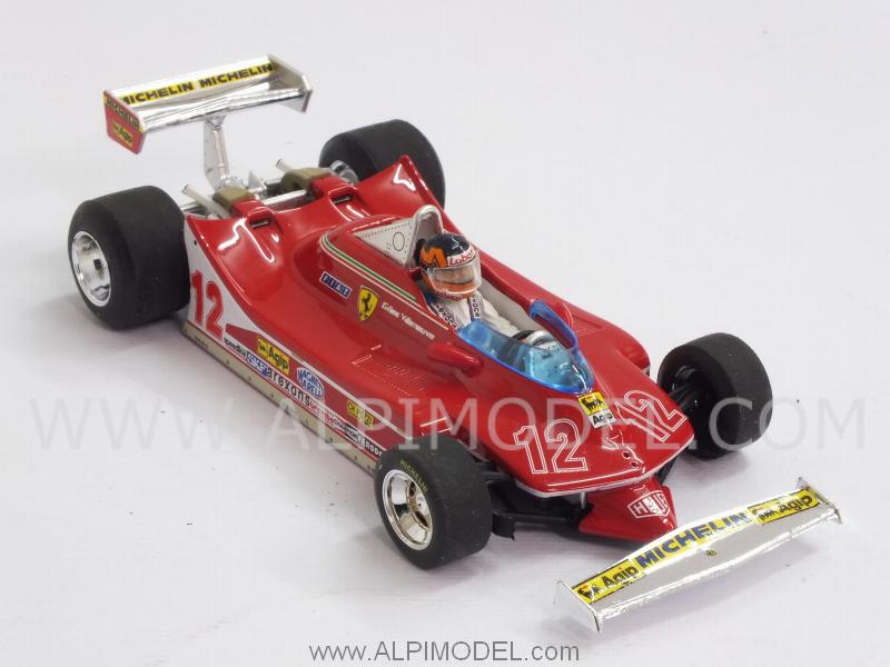 Ferrari 312 T4 #12  GP France 1979 Gilles Villeneuve (con pilota/with driver) - brumm