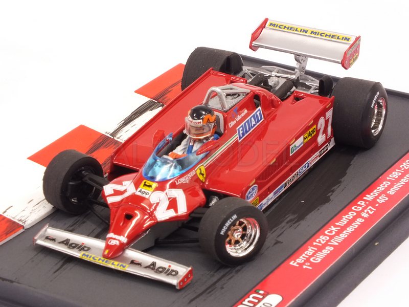 Ferrari 126CK #27 Winner GP Monaco 1981 Gilles Villeneuve 40th Anniversary 1981-2021 - brumm